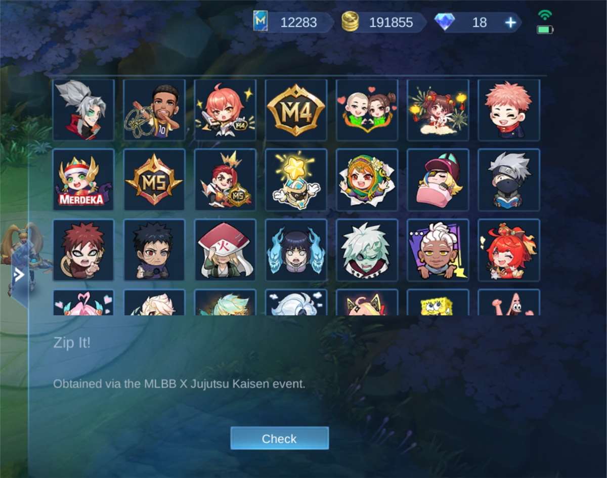 Game account sale Mobile Legends